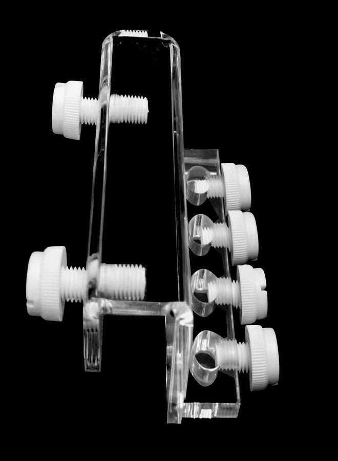Saricho Aquarium dosing pump tubing holder Fixture,Dosing tubing holder for aquarium air pump accesories，Acrylic dosing container tube fixture holder for dosing pump（1 or 2 Pieces Pack） (1 Pieces Pack) - Image 1